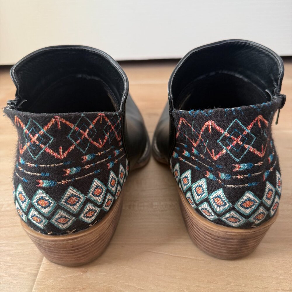 Black Ankle Roper Western Boho Boot - Picture 3 of 7